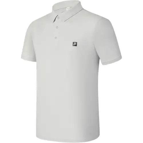 FILA Fitness SS25 Polo Shirt Men's Clear Water Gray GY