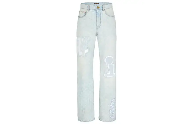 LOUIS VUITTON x Nba FW21 Jeans Men's Blue