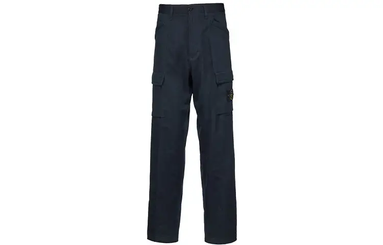 STONE ISLAND Cargo Pants Men's Dark Blue Moderate