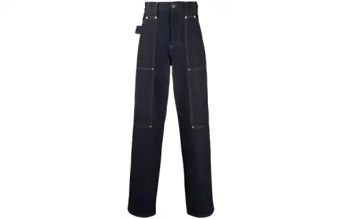 Bottega Veneta Jeans Men's Black Moderate Straight Fit Pants