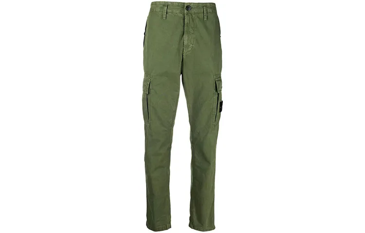 STONE ISLAND Cargo Pants Men's Army Green Moderate