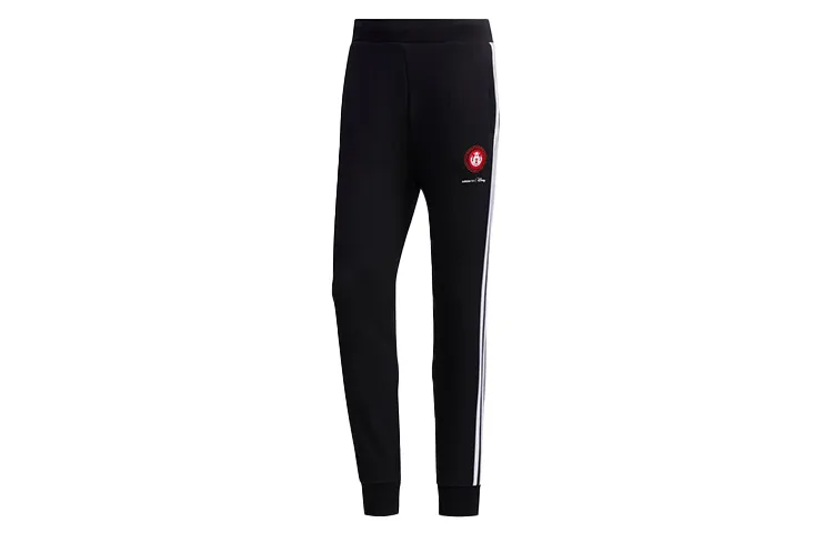 Adidas Neo X Disney Knitted Sweatpants Men's Black Moderate Cuffed Pants