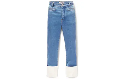 LOEWE Jeans Men's Blue Moderate Straight Fit Pants