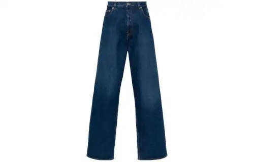 OFF-WHITE five-pocket back-patch jeans