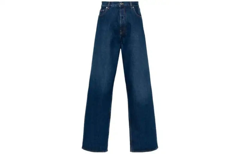OFF-WHITE five-pocket back-patch jeans