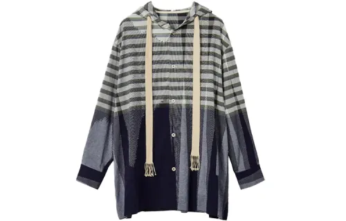 LOEWE Parka Coats Men's Multicolor Hooded Moderate