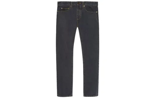SAINT LAURENT Jeans Men's Smoke Gray Moderate Straight Fit Pants