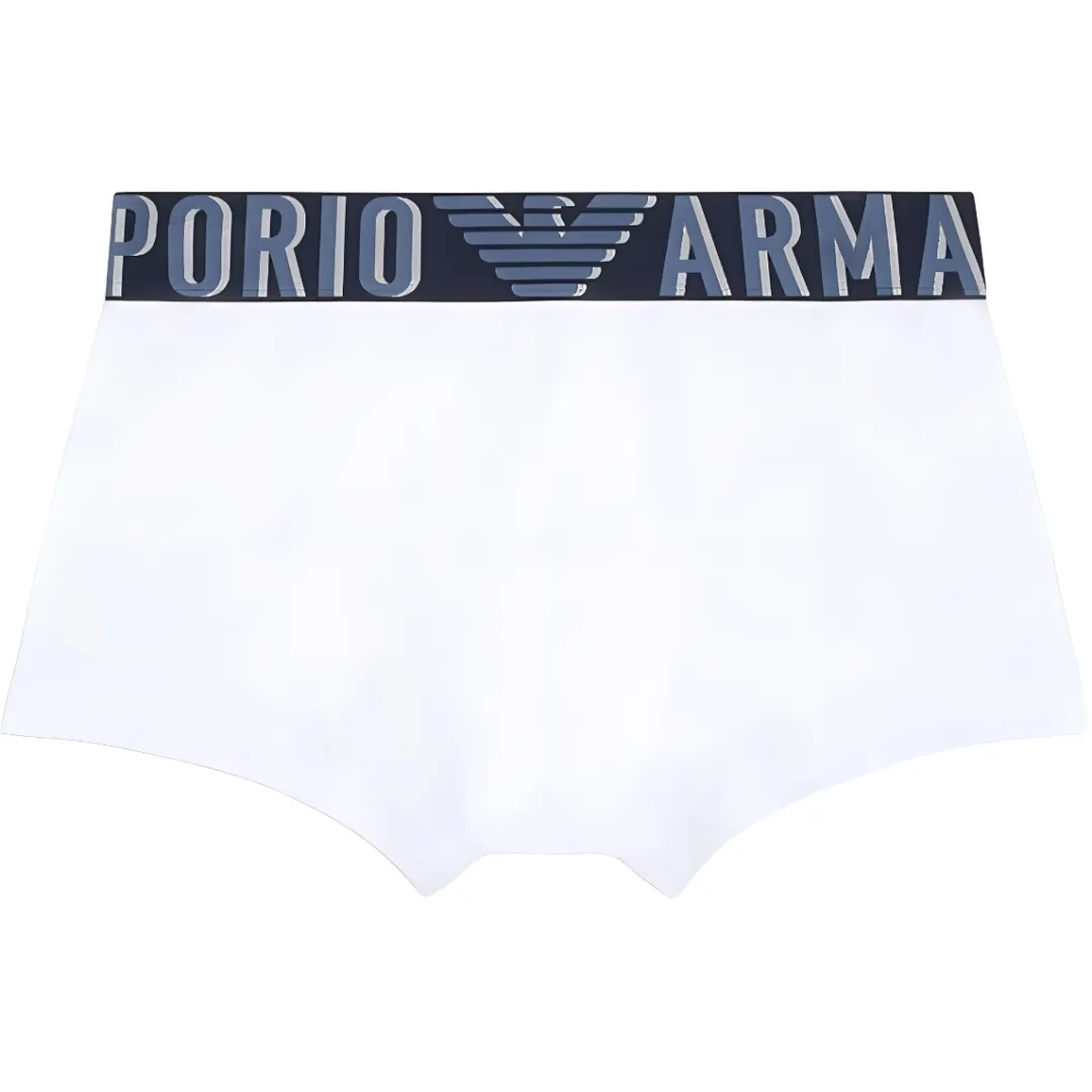 EMPORIO ARMANI Asv Megalogo Organic cotton Boxer Briefs
