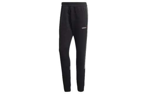 Adidas Originals Knitted Sweatpants Men's Black Moderate Cuffed Pants