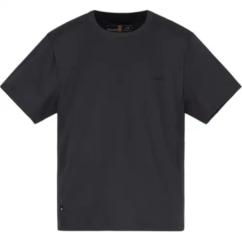 Timberland T Shirts Men's Black Crew Neck Moderate Straight Fit