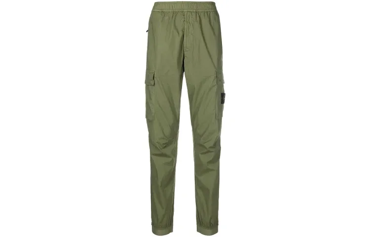 STONE ISLAND 31303 Stretch Cotton Tela 'Paracadute' Garment Dyed Cargo Pants