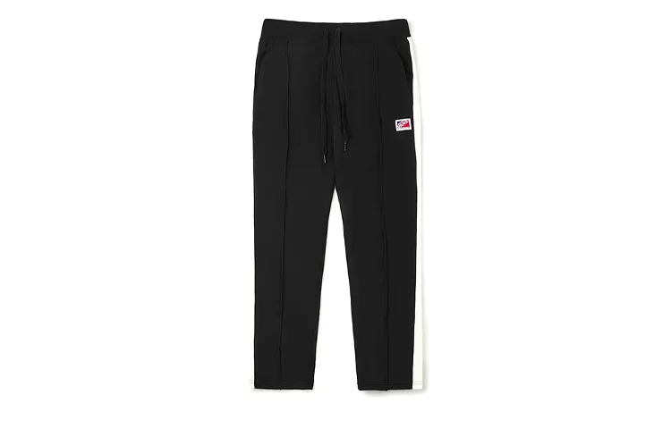 Vans KENZO Casual Knitted Fabric Sports Pants Men's Black