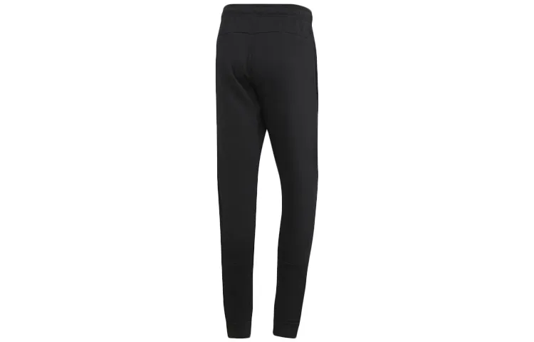 Adidas Knitted Sweatpants Men's Black Moderate Cuffed Pants