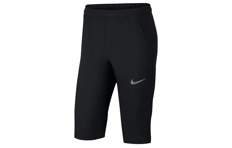 Nike Dri-Fit Sports Shorts Women's Black Moderate Straight Fit Pants