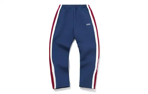 Li Ning CF Knitted Sweatpants Men's Navy Blue Moderate Slim Fit Pants