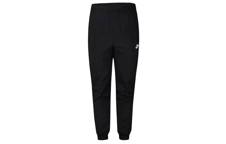 Nike Knitted Sweatpants Men's Black Moderate Cuffed Pants