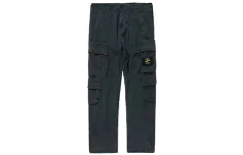 STONE ISLAND Cargo Pants Men's Blue Gray Moderate