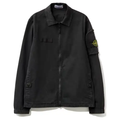 STONE ISLAND Logo Patch Zipped Jacket