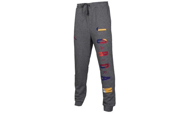 Jordan Rivals Loopback Knitted Sweatpants Men's Dark Gray Moderate Cuffed Pants