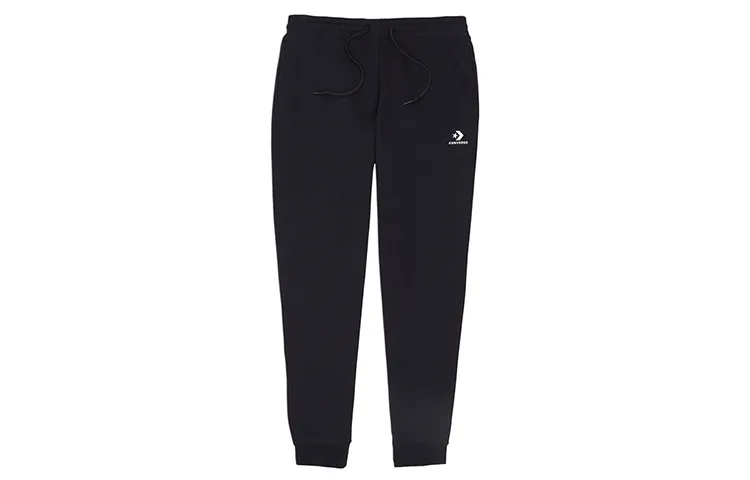 Converse Knitted Sweatpants Men's Black Moderate Straight Fit Pants