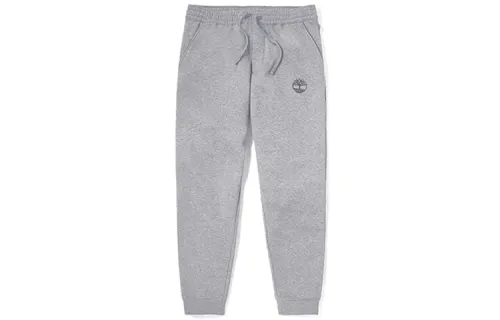 Timberland Knitted Sweatpants Men's Gray Moderate Cuffed Pants