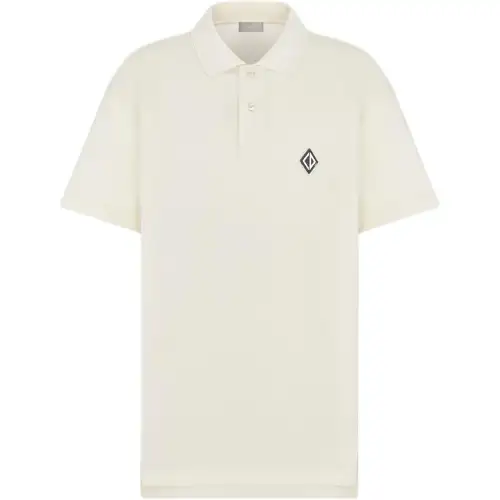 DIOR FW25 Polo Shirt Men's Gray White