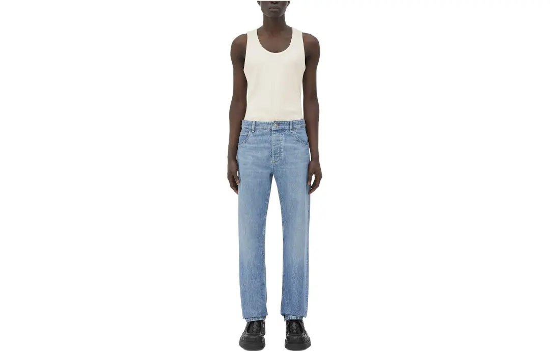 Bottega Veneta Mid Rise Straight Denim Jeans