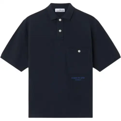 STONE ISLAND Cotton Polo Shirt