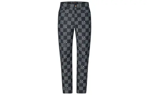 LOUIS VUITTON Distorted Damier Denim Pants