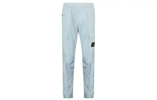 STONE ISLAND Cargo Pants Men's Pearl Gray Moderate