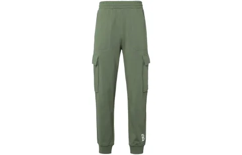 MLB Basic Logo Cargo Pants Unisex Green Moderate Cuffed Pants
