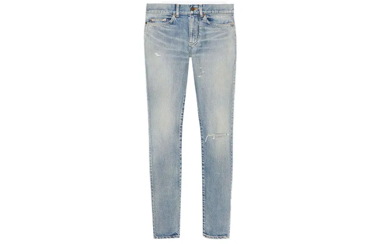 SAINT LAURENT Distressed Skinny Jeans