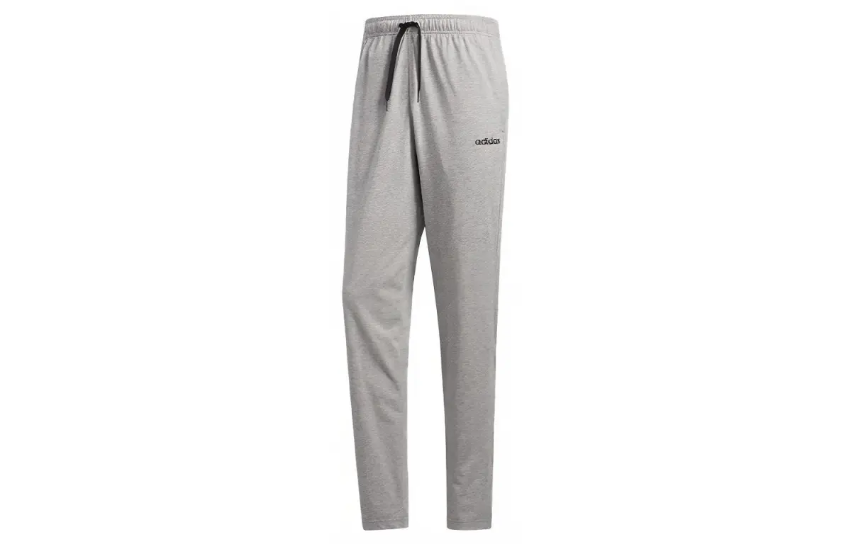 Adidas Knitted Sweatpants Men's Gray Moderate Slim Fit Pants