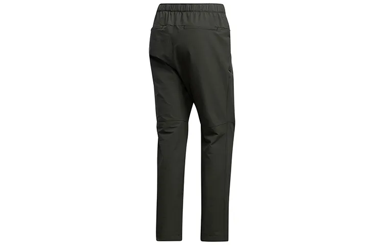Adidas Knitted Sweatpants Men's Deep Earthy Brown Moderate Straight Fit Pants