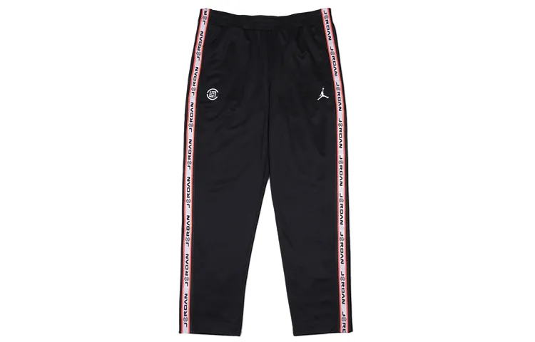 Jordan CLOT Knitted Sweatpants Asia Version Men's Black Red