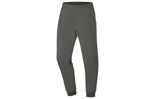 Li Ning Knitted Sweatpants Men's Army Green Moderate Cuffed Pants