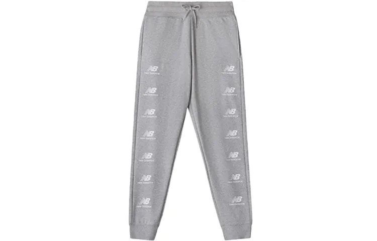 New Balance Knitted Sweatpants Men's Gray Moderate Cuffed Pants