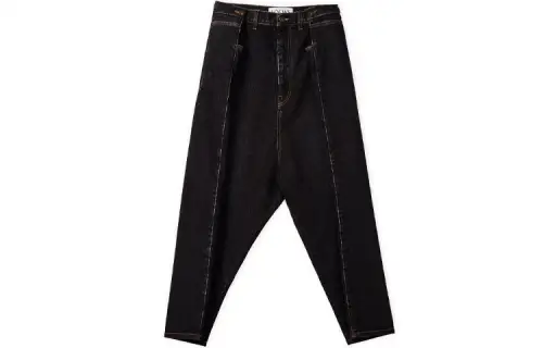 LOEWE Jeans Men's Black Moderate Baggy Pants
