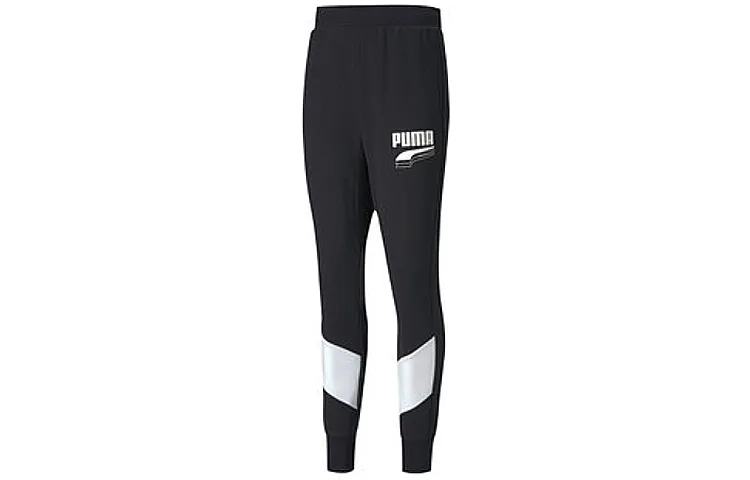 PUMA Knitted Sweatpants Men's Black Moderate Sweatpants