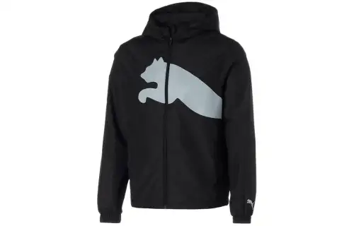 PUMA Jackets Men's Black Hooded Moderate Other
