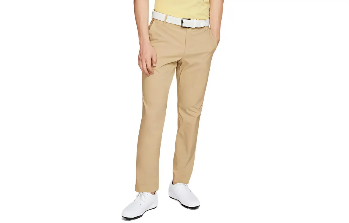 Nike Knitted Sweatpants Men's Tea Apricot Moderate Slim Fit Pants