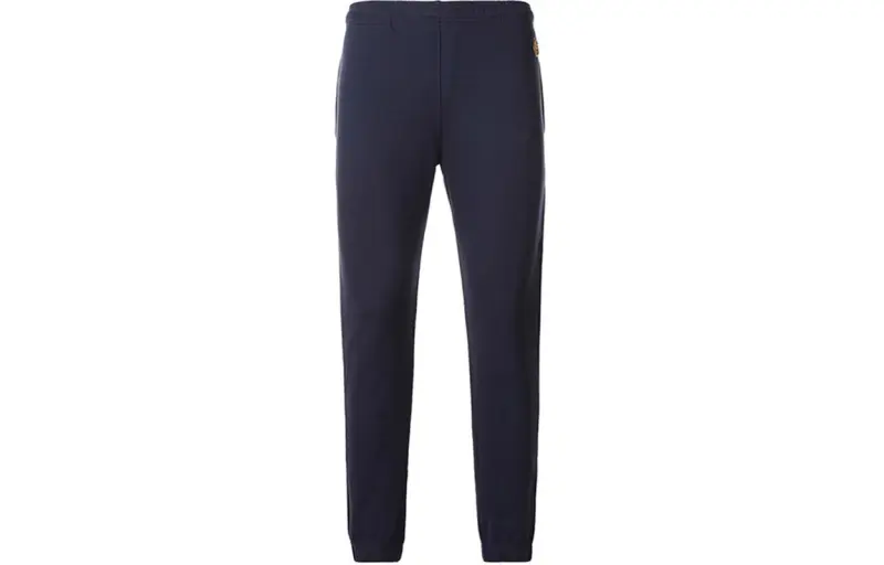 KENZO Knitted Sweatpants Men's Navy Moderate Cuffed Pants