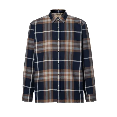 Burberry Shirts Men's Ink Pointed Collar Moderate