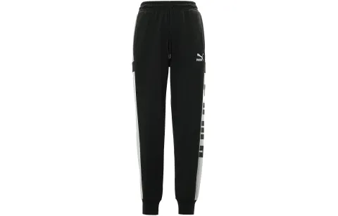 PUMA Knitted Sweatpants Men's Black