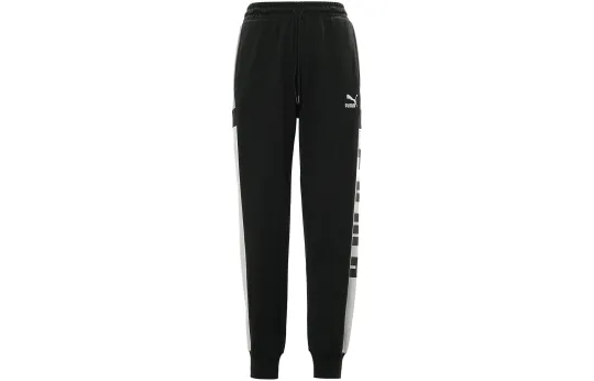 PUMA Knitted Sweatpants Men's Black