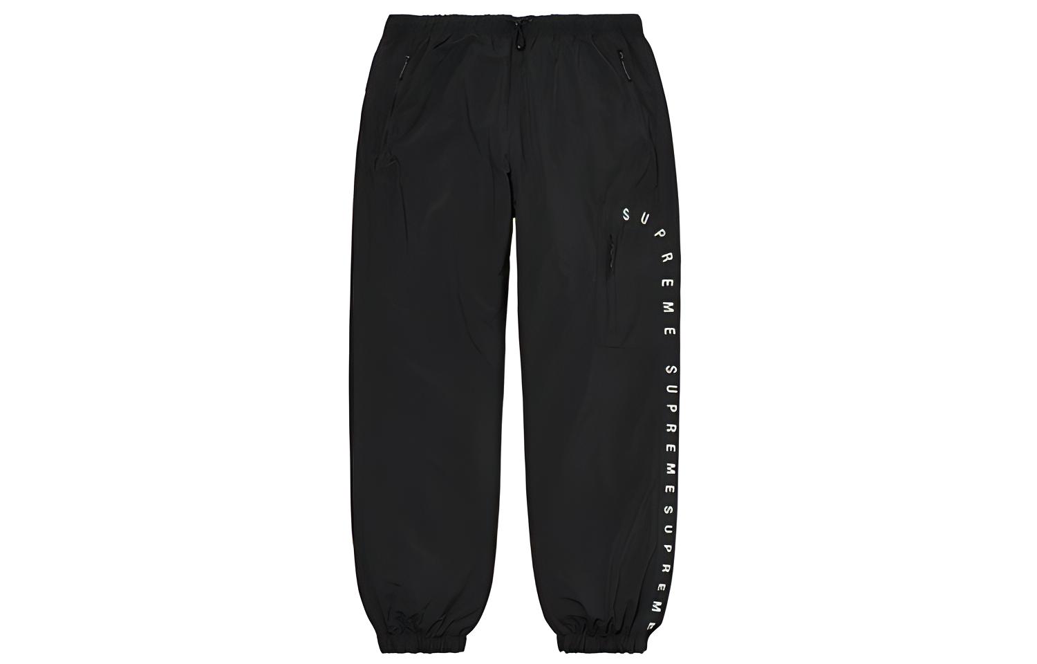 Штаны Supreme Curve Logos (черные) — фото 3