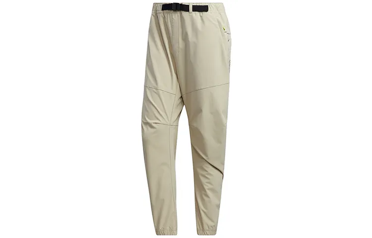 Adidas Knitted Sweatpants Men's Grassland Brown Moderate Straight Fit Pants
