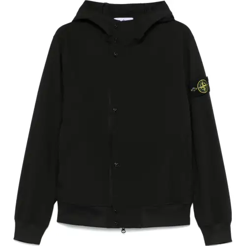 STONE ISLAND Logo Patch Hooded Jacket