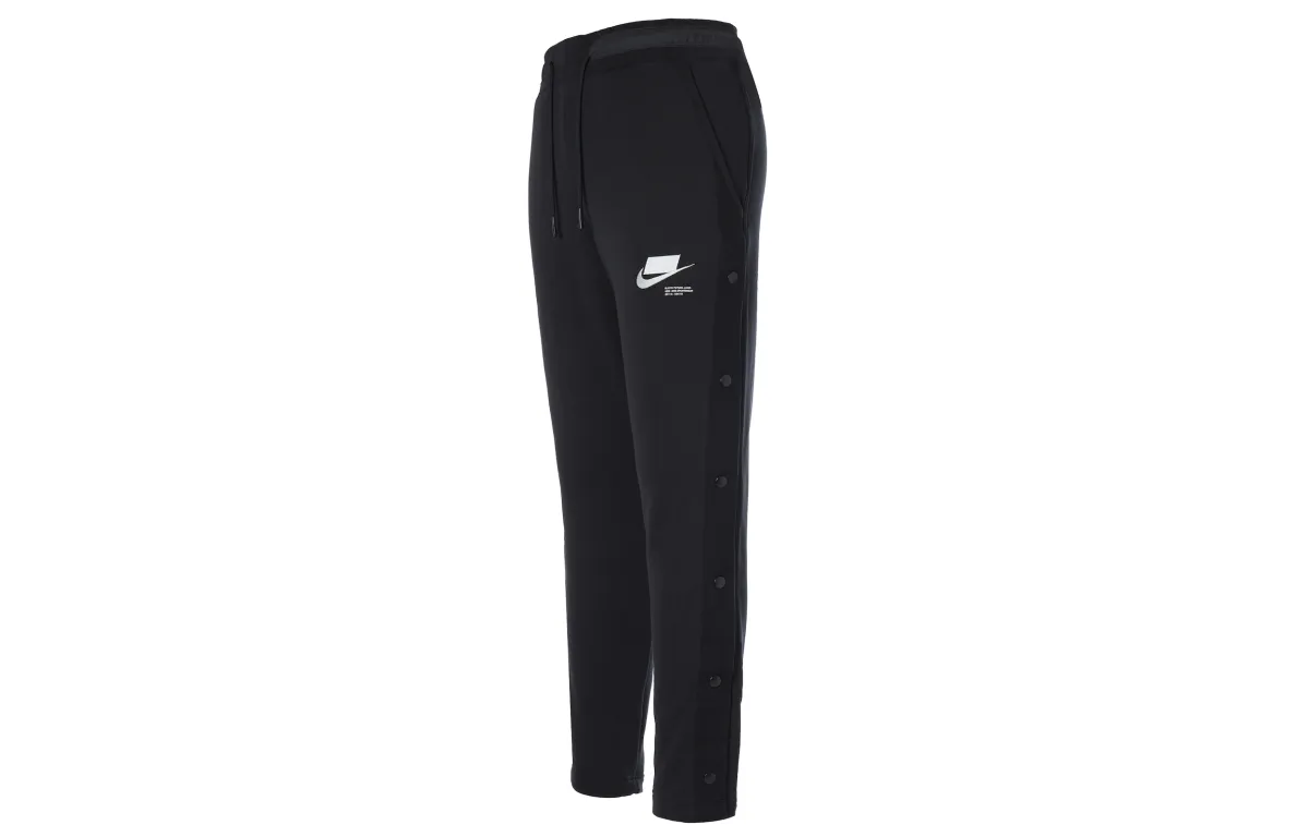 Nike Knitted Sweatpants Men's Black Moderate Straight Fit Pants