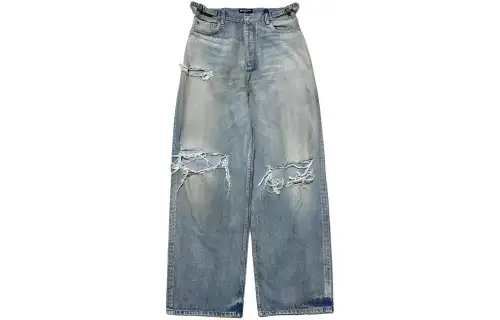 Balenciaga FW23 Jeans Loose Fit Men's Blue